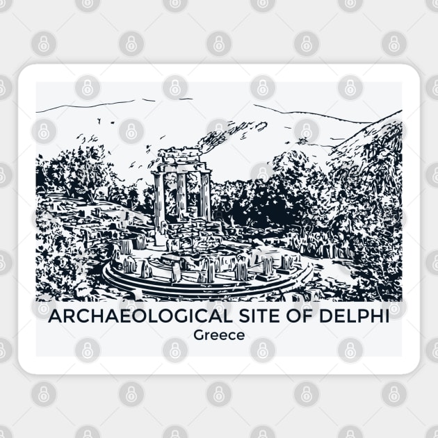 Archaeological Site of Delphi - Greece Magnet by Lakeric